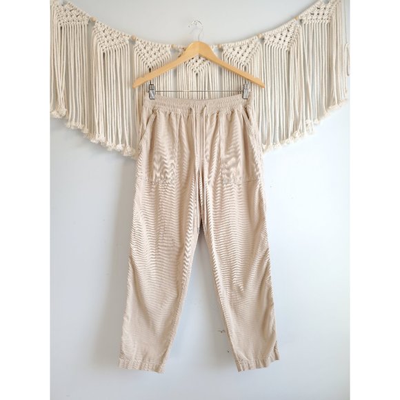 LOFT Pants - Loft Neutral High Rise Corduroy Pull On Pants S